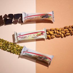 ProShape2go White Choco Slim
Din läckra måltidsersättningsbar på språng med en intensiv chokladsmak.